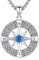 Friggem Kompass Halskette 925 Sterling Silber Herren Kette Kompass Anhänger Zum Vatertag Abschluss Geschenk Schmuck für Herren Damen (Kompass Kette-A)