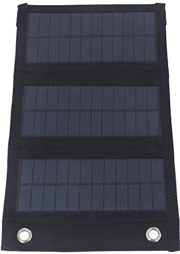 Panneau de Solaire Pliable, Kit de Panneaux Solaires avec Interface USB, Sortie 5V, Panneau de Chargeur Compact, Centrale électrique 8W