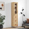 LXYZWRW Schränke & Aufbewahrung Highboard Sonoma Eiche 34,5x34x180 cm Holzwerkstoff Buffets & Sideboards