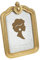 Tone Link. Vintage-Bilderrahmen, 12,7 x 17,8 cm, kleines Herz, luxuriös, antiker Bilderrahmen mit Glasfront, Tisch-Wandbehang, Gold