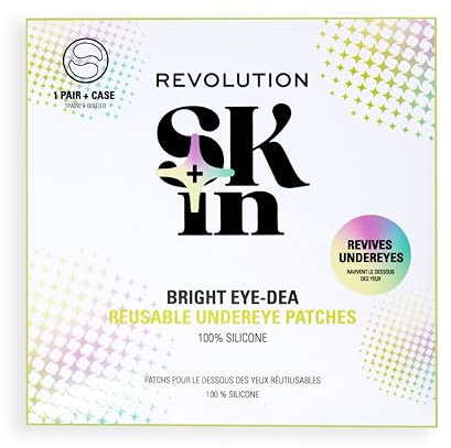 Revolution SKin, Silicone Eye Patches, Patch Occhi in Silicone Riutilizzabili, Sgonfiano e Idratano, Vegano e Cruelty-Free, 1 Paio