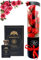 Idea Regalo - Set di 9 Rose Rosse con Profumo - Deserto Eau De Parfum 50ml, Confezione Elegante, Sorpresa, Amore - Melia Cosmetica