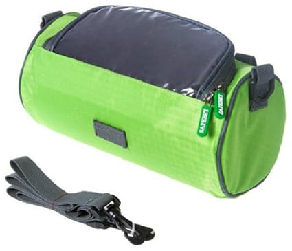 Kytpyi Lenkertasche Fahrrad, Fahradtasche, Wasserdicht Fahrradtasche Lenker mit mit TPU Sensitivem Touchscreen für Handy, Fahrrad Lenkertasche mit 1 Schultergurt für MTB Elektrofahrrad (Grün)