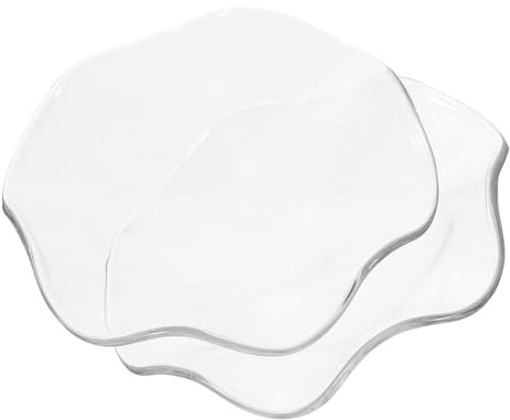 SAFIGLE Soucoupe pour Huiles Essentielles Lot de 2 État Transparent Réutilisable Accessoires pour Diffuseur Maison pour Amateurs de Bien-