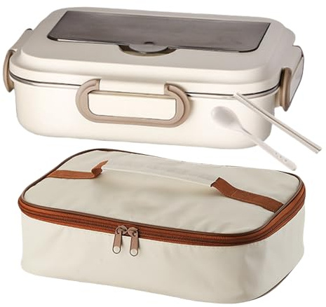 Genérico Térmica Para Adultos, para Comida Caliente y Fría, Contenedor De Comida Para Acampada, Picnic Y Colegio, Estuche Almacenamiento Gran Capacidad