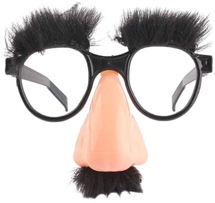 Dubbulon Lustige Brille, Lustige Brille Für Erwachsene, Mit Augenbrauen Und Schnurrbart Sonnenbrillen Accessoires Für Kostüme Cosplay Bühnenauftritte Foto-Schulaufführungen