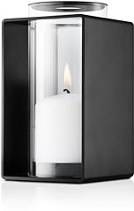 Eva Solo | Glow Windlicht 18 cm Black | Ganzjährig stimmungsvoll - sorgt drinnen wie draußen für angenehmes Licht | Black