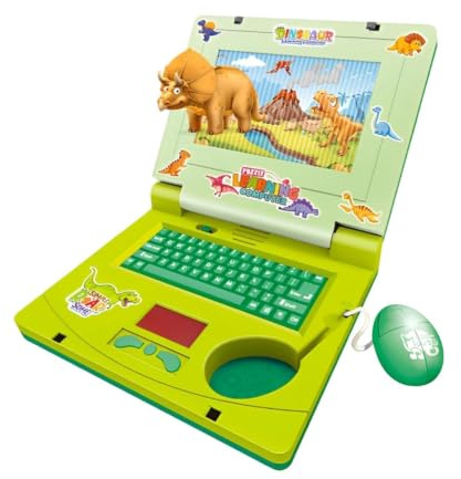 Kids Laptop, Learning Pretend Toy, Musical Activity Device, Game for Kids | Children Computer Toy features light effects with sound functions, supporting playtime at home, school, travel, and indoor