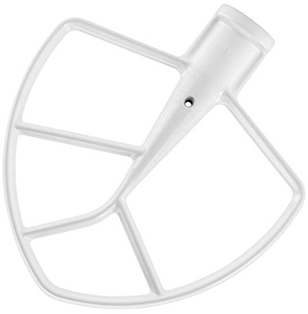 KitchenAid Coated Flat Beater KN256CBT beschichteter Flacher Schlägel – passend für Bowl-Lift-Modelle KV25G und KP26M1X, Weiß