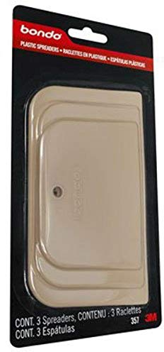 3M Bondo Spreader 3-Pack, 00357, 3 Sizes Per Pack