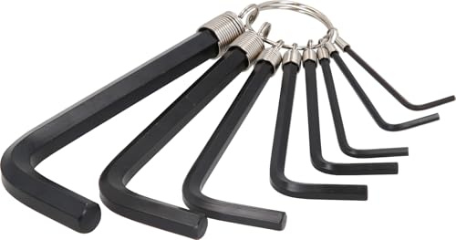 KS Tools 151.3250 Innensechskant-Winkelstiftschlüssel-Satz am Ring, 8-tlg.2-10mm