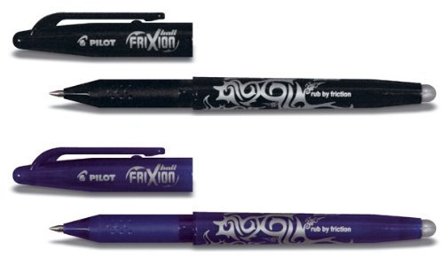 Pilot Frixion Tintenroller (radierbar) schwarz/blau 2 Stück
