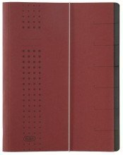 Elba Ordnungsmappe chic, Karton (RC), 450 g/qm, A4, 7 F„cher, bordeaux