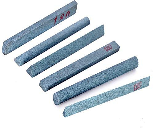 Whetstone Set Atoplee 6pcs 180# Green Carbon Oil Stone Knife Whetstone Sharpening Stone Set