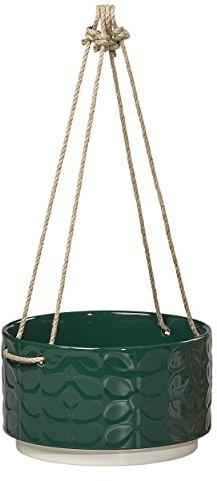 Orla Kiely | 60's Stem | Grand Pot Suspendu en céramique | Vert