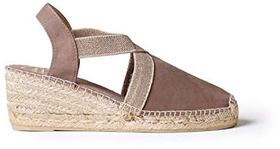 Toni Pons Wildleder-Espadrille für Damen - Tona - Taupe, 40 EU