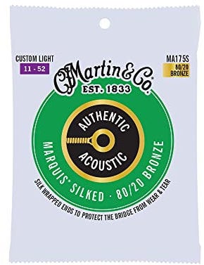 MARTIN Cordes Authentic Silked, Custom Light, 80/20