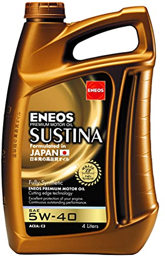 ENEOS Motoröl 5W30 “SUSTINA” 4L - Motorenöl für Auto - Vollsynthetisch Motor Öl - Weniger Kraftstoffverbrauch - Motorschutz