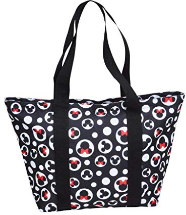 Disney Reisetasche mit Reißverschluss, Mickey & Minnie Mouse, schwarz, Einheitsgröße