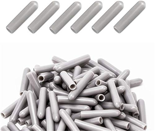 JinYu Geschirrspüler-Rack-Kappen - 50 Stück Geschirrspüler-Rack-Spitze Zinkenabdeckkappen Zinken-Rack-Kappen Zum Reparieren einfach aufschieben (Grau)