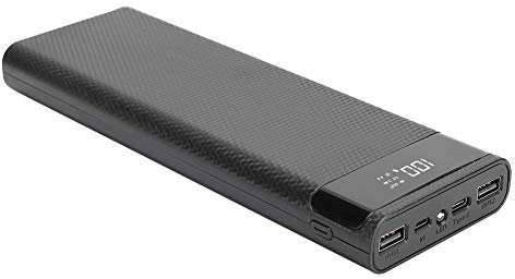 Yctze S10 ABS 10 x 18650 DIY Power Bank Shell No Welding Quick Charging Supports all models of mobile phone(black)