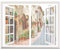 Moustiquaire Fenêtre Magnétique, Automatiquementfermé, Moustiquaire Porte sans Percer pour Couloirs, Blanc, (47x47inch)120x120cm