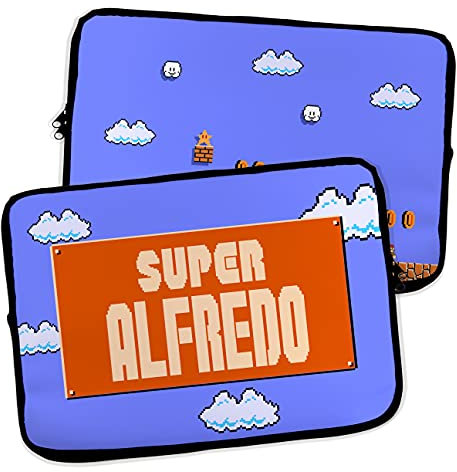 Custodia per Laptop e Tablet. Personalizzato con Nome. MacBook/Acer/Dell/Samsung/HP. Galaxy Tab Cover. Neoprene. Borsa Porta PC. Diverse Misure. Mario