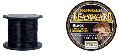 Angelschnur Angelleine Team Carp Black 0.20-0.22 mm Konger (0,22 mm)