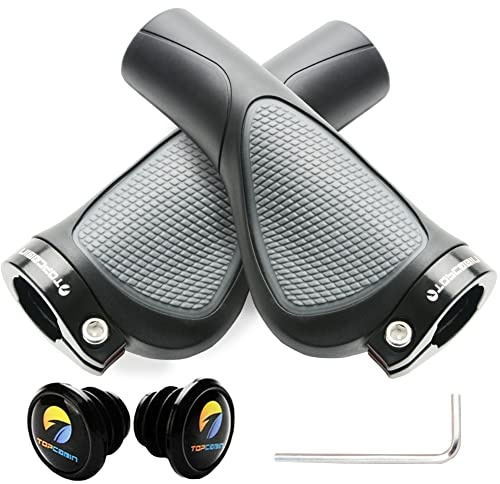 Topcabin® Fahrradgriffe, doppelseitig verriegelnde Lenkergriffe für Fahrräder, Mountainbikes, BMX-Räder, Klappräder (Griff 04)