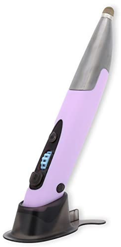 Zunate 2.4G Bluetooth 5.0 Dual Mode 6 Keys Wireless Optical Left Handed Purple Stylus Pen Mouse for PC Laptop Notebook Computer