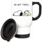 Giftme No Not Today Snoopy Dog Birthday, Christmas, Secret Santa Stocking Filler Travel Silver/White Tea/Coffee Mug. (White)