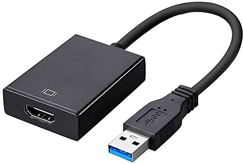 SZJUNXIAO USB auf HDMI Adapter, USB 3.0/2.0 zu HDMI Audio Video Adapter HD 1080P Video Video Kabel Konverter für PC Laptop HDTV kompatibel mit Windows 7/8/10/XP