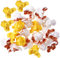 Toyvian 50pcs Artificial Popcorn Children Toys Diy Popcorn Maker Mini Popcorn Accessory Popcorn Machine Popcorn Diy Fake Popcorn Ornament Simulation Popcorn Charm Plastic Crafts Jewelry