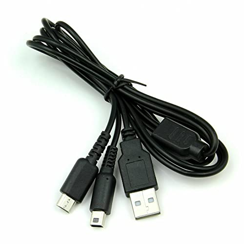 Mr. Gadget's Solutions Cavo di ricarica USB 2 in 1 compatibile per Nintendo NDSI NDSL 3DS Lite