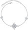 DAOCHONG 925 Sterling Silber Viel Glück Irischer Schmuck keltisch Triquetra Dreifaltigkeitsknoten Armband für Damen