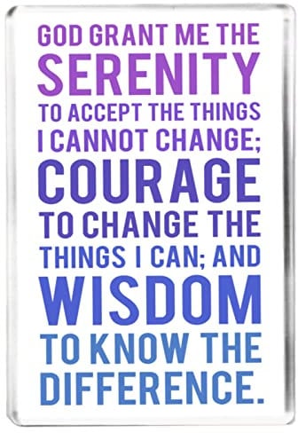 Serenity Prayer - Religious Christian Verse - Ombre Design - Fridge Magnet - Spiritual Gift