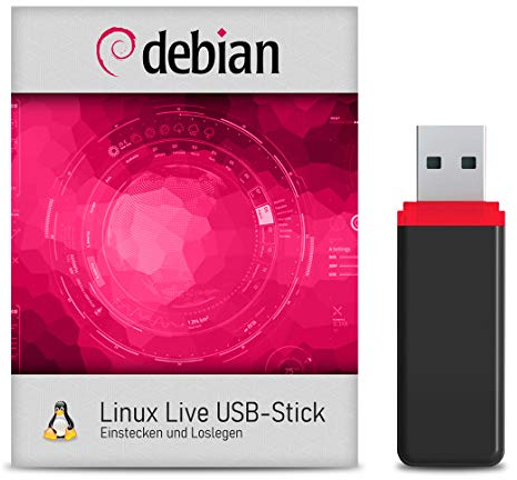Linux Debian mit 64 Bit auf 32 GB USB 3.0 Stick - USB Live Stick - bootfähig
