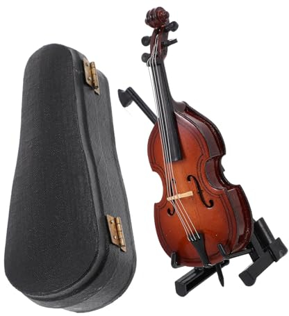 Ornamente für Musikinstrumente Cello Modell Mini Violoncello Dekor Instrument Miniture Dekoration Saiten Linde Desktop Schmuck Musik