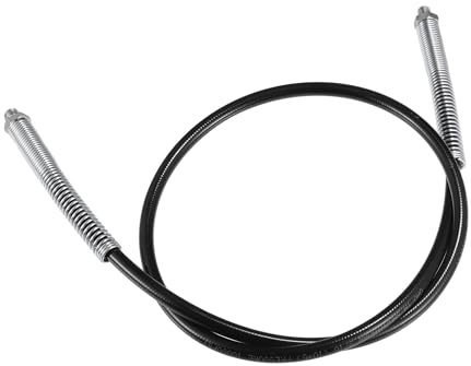 X AUTOHAUX Universal 10000psi 121,9 cm Auto Fettpresse Flexschlauch Anhänger Flex Fettschlauch Verlängerung rutschfest Schwarz