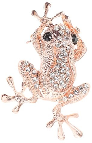 PACKOVE Frosch Brosche Strass Brosche Frosch Corsage Dekorative Brosche Kreative Brosche Tier Broschen Brosche Damen Kristall Pin Brosche Für Schals Und Tücher