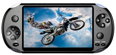 TAQY 5.5 inch Colorful Video Game Console Multiple Simulators Built in 9000 Games Can Save/add/Delete Electronic Game Handheld Gaming Retro Portable Game Device Toys Children