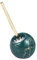 Toilet Brush Bathroom Accessories Ceramic Dome Toilet Brush And Holder Set Floor Standing Decorative Toilet Bowl Brush With Long Handle For Bathroom Toilet Brushes & Holders (Color : Dark green, Siz