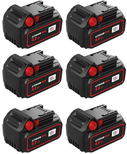 Bslite Battery Replacement for Milwaukee M18 Battery 6.0Ah 48-11-1862 Compaitble with Milwaukee 18V Battery Tools and Charger