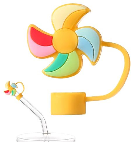 Cute Straw Cap Cover, Cute Straw Attachments for Drinking Glasses, Leakproof Straw Tip Cover Cup Stopper Set, Dustproof Silicone Cartoon Toppers, Overflow Stopper for