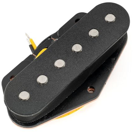 Musiclily Pro TL-60S Alnico 5 Micro Tele Simple Bobinage Chevalet Pickup pour Guitare électrique Style Tele, Noir