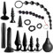 BDSMYEE Deluxe erotische Analspielzeuge Set mit 15 Sex Spielzeug für Paare,Sex Toyset für Paar Set Sexspielzeuge für Paare Sex,Sex Spielzeug ab 18 für Paare extrem (Schwarz)