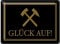 FEMER Blechschild Spruch 40x30 cm Glück auf Hammer Bergbau Metall Deko Schild