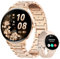 LIGE Montre Connectée Femme avec Appel Bluetooth, Smartwatch IP68 avec Fonction Féminine/120+ Modes Sport/Fréquence Cardiaque/Sommeil/SpO2 Montre Connectée Podomètre Calories Android iOS