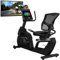 Skandika Liege-Ergometer P14 Comfort | Heimtrainer Fahrrad mit Touchscreen, Multimedia Computer, 32 Widerstandsstufen, bis 150 kg und 190 cm, Bluetooth, App-Konnektivität | Fitnessbike für zuhause