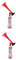 Yardwe 2 Sätze Manuelle Hupe Signalpistole Lautsprecher Luftdruck Horn Fußball Horn Fußballhorn Handgehaltene Lufthörner Handkanister Mit Lufthupe Sport-jubelhorn Metall Rot 2 Stück * 2